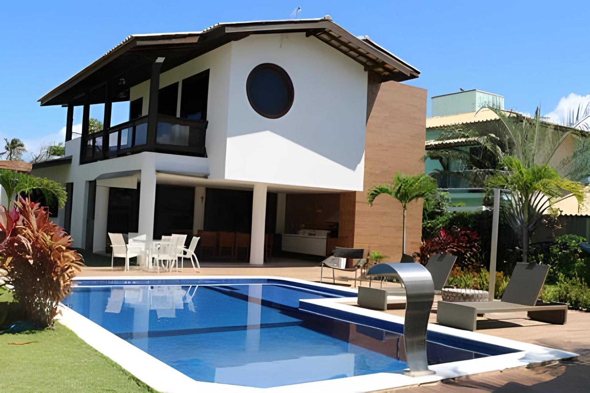 Casa Cerqueira 4 Suites Guarajuba Cond. Frente Mar Camassari ภายนอก รูปภาพ